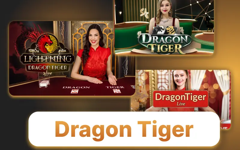Jogue Dragon Tiger no cassino Lottu e aproveite o ciclo rápido de apostas.
